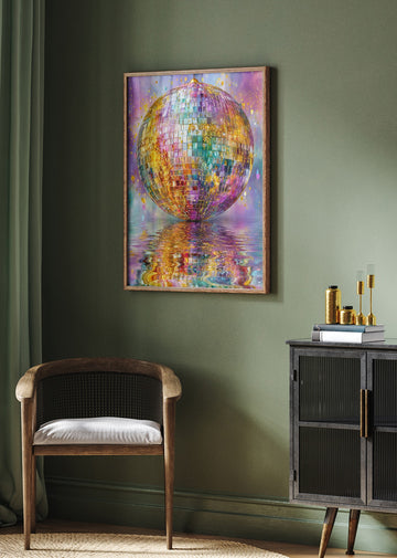 Sparkling Disco Reflections | Poster - Room Interior 2