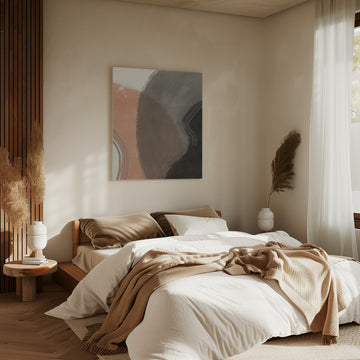 Earthy Abstract Curves | Canvas - Room Interior 2