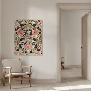 Vintage Floral Pattern | Canvas - Room Interior 1