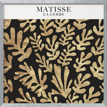 Golden Foliage Dance | Poster - Silver Frame Interior