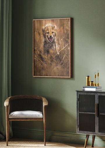 Fierce Cheetah Cub | Poster - Room Interior 2