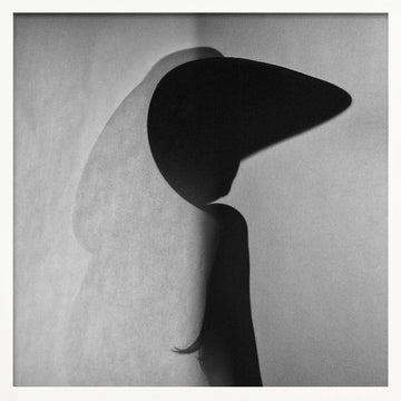 Elegant Hat Shadow | Poster - White Frame Interior