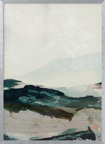 Mountains No2 | Poster - Silver Frame Interior