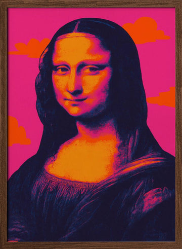 Lamuse(neon Masters No 04) | Poster - Walnut Frame Interior
