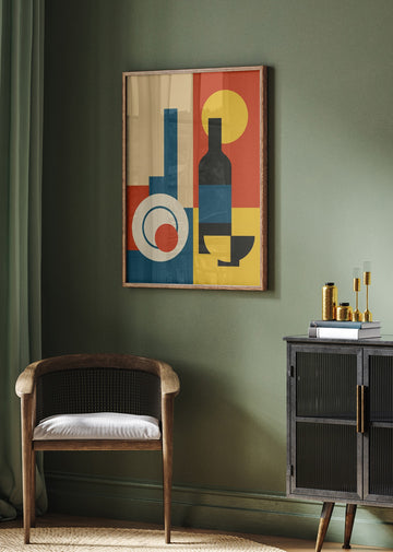 Bold Geometric Dining | Poster - Room Interior 2