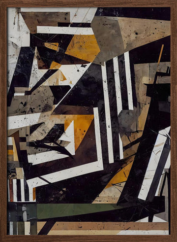 Geometric Tapestry | Poster - Walnut Frame Interior