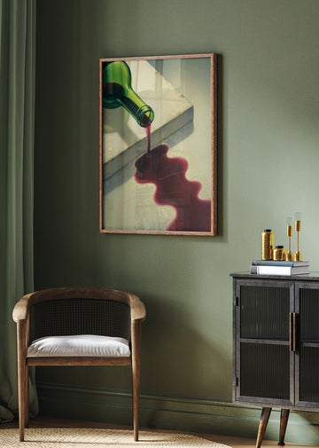 Pouring Red Wine | Poster - Room Interior 2
