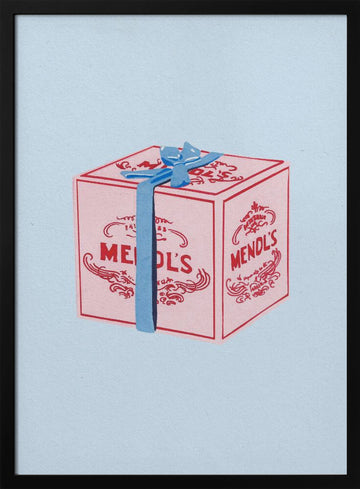 Pink Bakery Gift | Poster - Black Metal Frame Interior