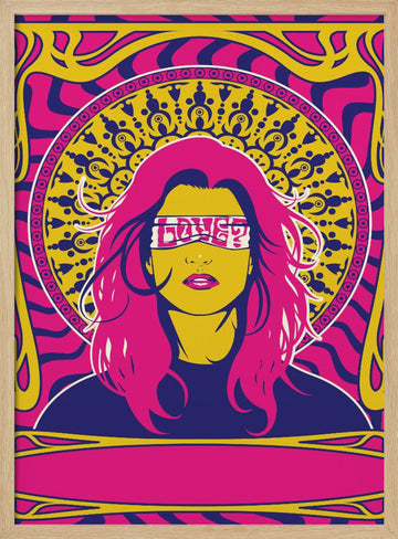 70's Woman Series #1 | Poster - Wood Frame Interior
