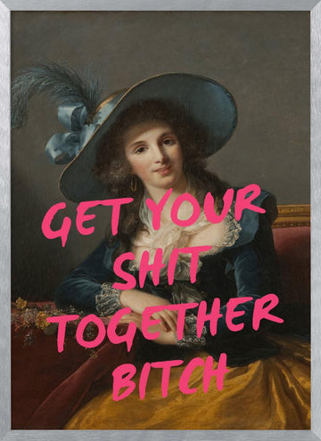 Sassy Lady Quote | Poster - Silver Frame Interior