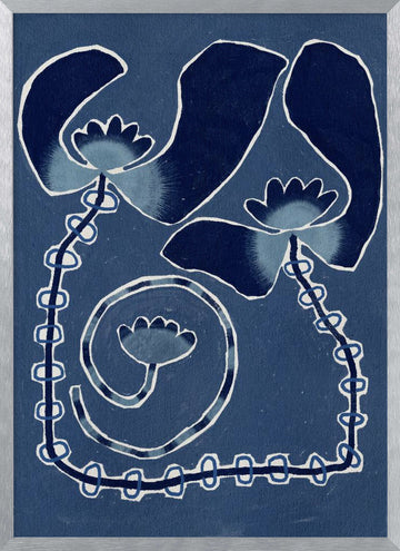Delicate Bloom 13 | Poster - Silver Frame Interior