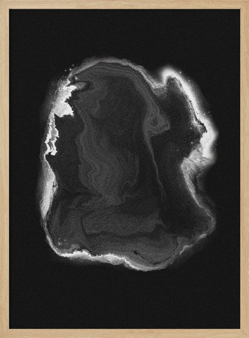 Ethereal Fluid Motion | Poster - Wood Frame Interior