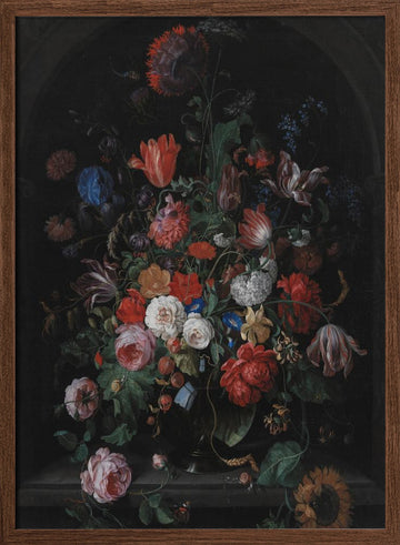 Flower Piece | Poster - Walnut Frame Interior