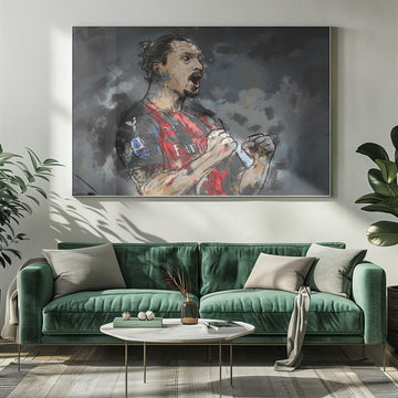 Football Player Roar | Poster - Room Interior 1