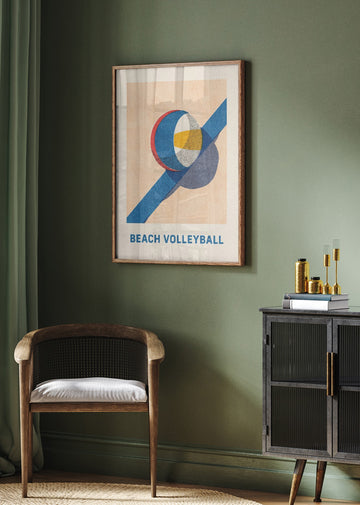 Sunny Beach Volleyball | Poster - Room Interior 2