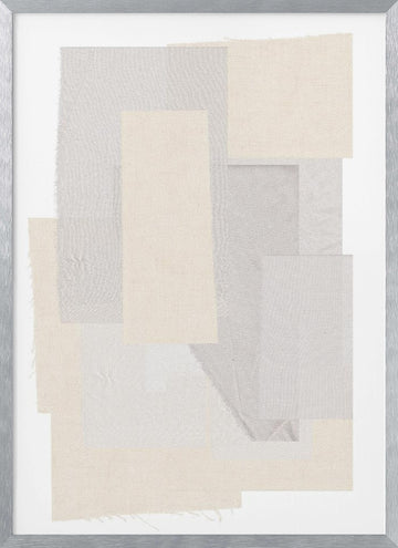 Textured Layers | Poster - Silver Frame Interior