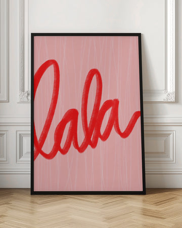 Playful Red Script | Poster - Room Interior 1