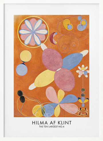 The Ten Largest No.4 Poster | Poster - White Frame Interior