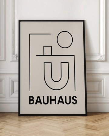 Bauhaus Minimalist Graphic | Poster - Room Interior 1