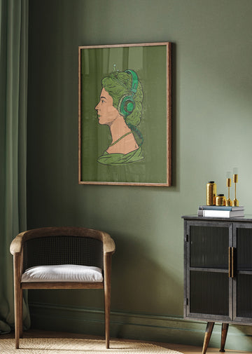 Green Queen Beats | Poster - Room Interior 2