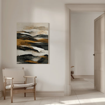 Golden Horizons | Canvas - Room Interior 1