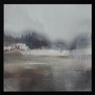 Forest Lake | Poster - Black Metal Frame Interior