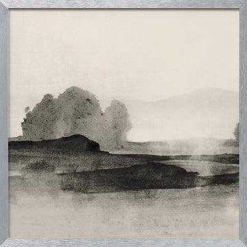 Land 1 | Poster - Silver Frame Interior