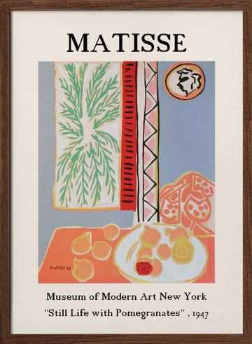 Vibrant Still Life | Poster - Walnut Frame Interior