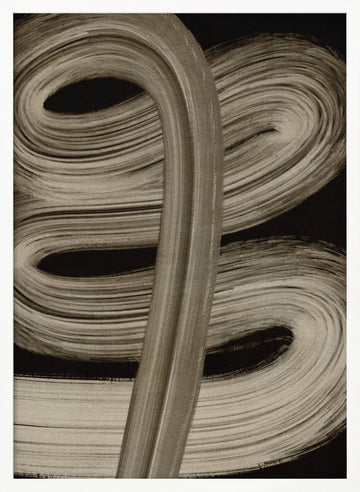 Flowing Strokes | Poster - White Frame Interior
