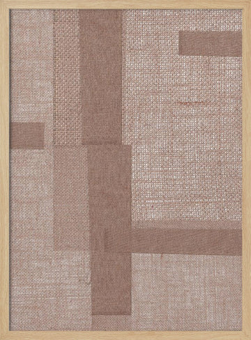 Textured Geometry | Poster - Wood Frame Interior