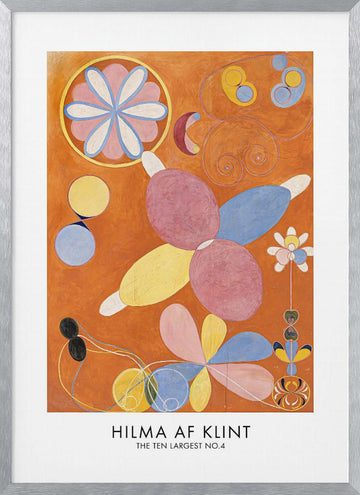 The Ten Largest No.4 Poster | Poster - Silver Frame Interior