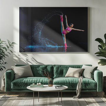 Dynamic Dance Water Splash | Poster - Room Interior 1