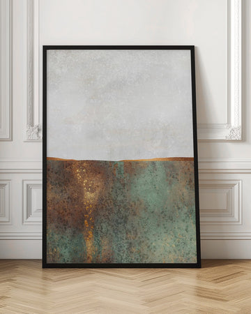 Golden Patina Horizon | Poster - Room Interior 1