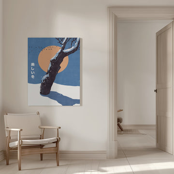 Snowy Winter Sun | Canvas - Room Interior 1