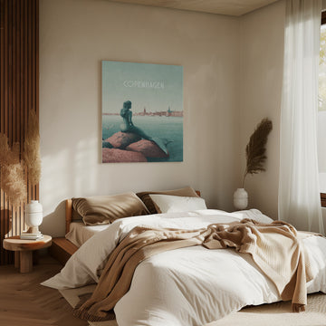 Copenhagen - Little Mermaid | Canvas - Room Interior 2