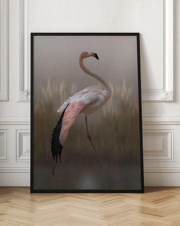 Graceful Flamingo | Poster - Room Interior 1