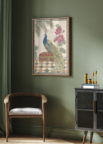 Royal Peacock Garden | Poster - Room Interior 2