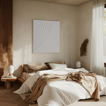 Curved White Texture | Canvas - Canvas Interior