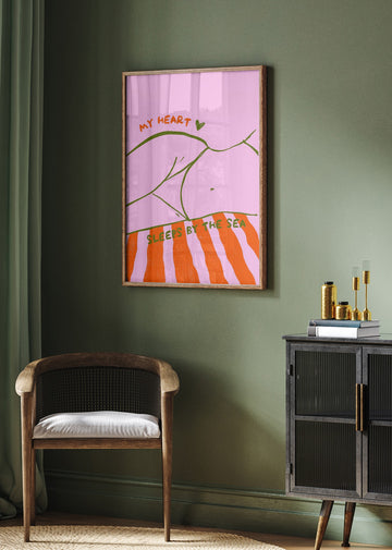 Heart Sleeps By The Sea | Poster - Room Interior 2