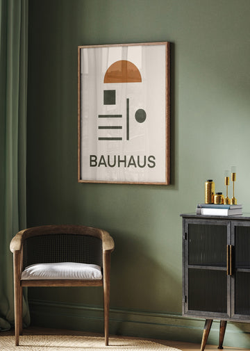 Bauhaus Geometric Abstraction | Poster - Room Interior 2