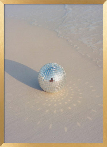 Beach Disco Dreams | Poster - Gold Frame Interior