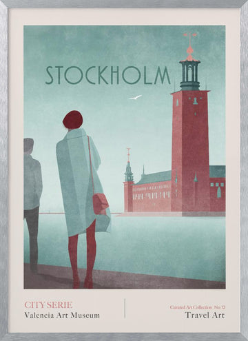 STOCKHOLM 2 - Stockholm City Hall | Poster - Silver Frame Interior