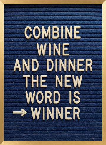 Wine Dinner Winner | Poster - Gold Frame Interior