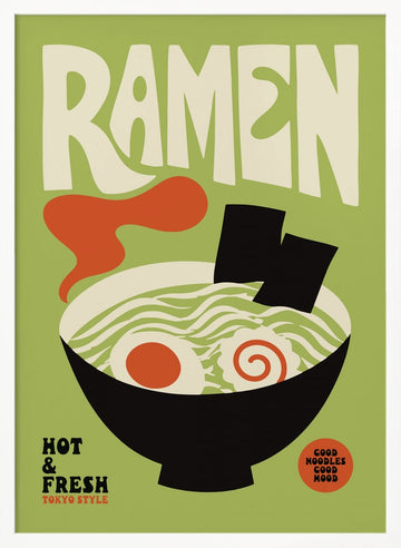 Tokyo Style Ramen | Poster - White Frame Interior