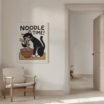 Noodle Time Cat | Canvas - Room Interior 1