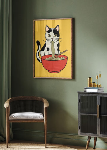 Ramen Cat | Poster - Room Interior 2