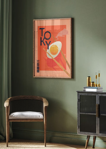 Tokyo Ramen Egg | Poster - Room Interior 2