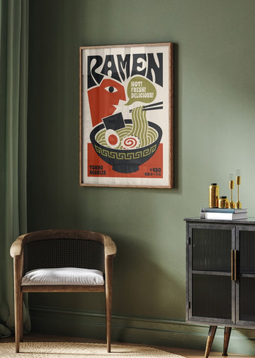 Hot Fresh Ramen | Poster - Room Interior 2