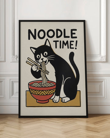 Noodle Time Cat | Poster - Room Interior 1