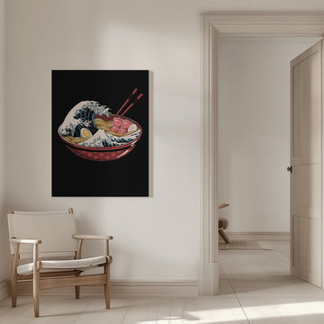 Great Ramen Wave | Canvas - Room Interior 1